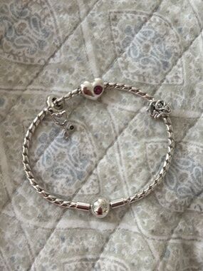 Pandora bracelet and charms